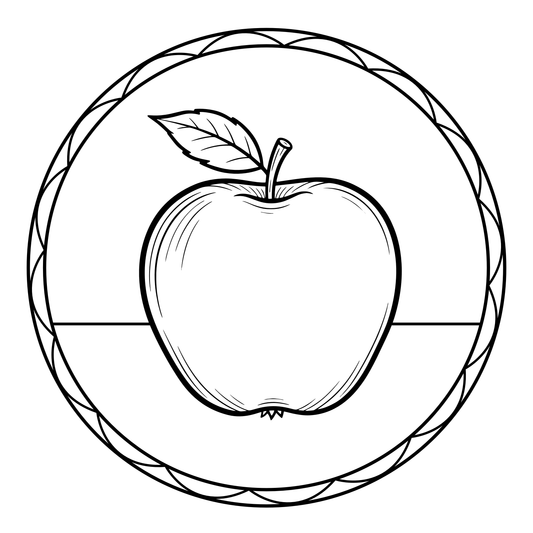 Apple Coloring Page