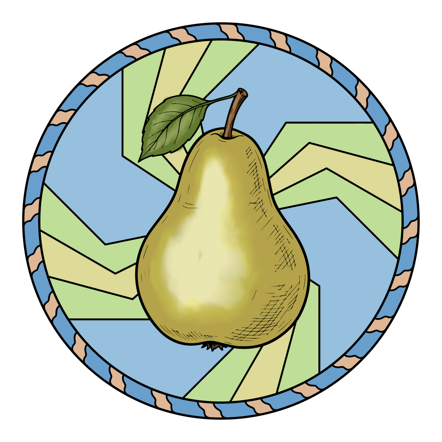 Pear Coloring Page