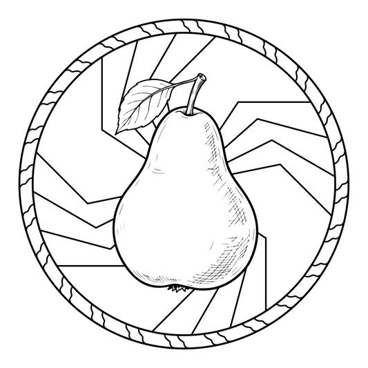 Pear Coloring Page